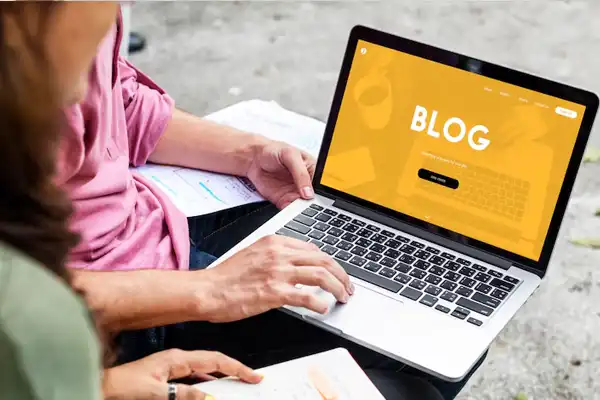 Blog post with generated content