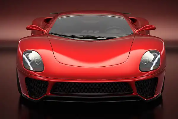 Red sports car - example vehicle description